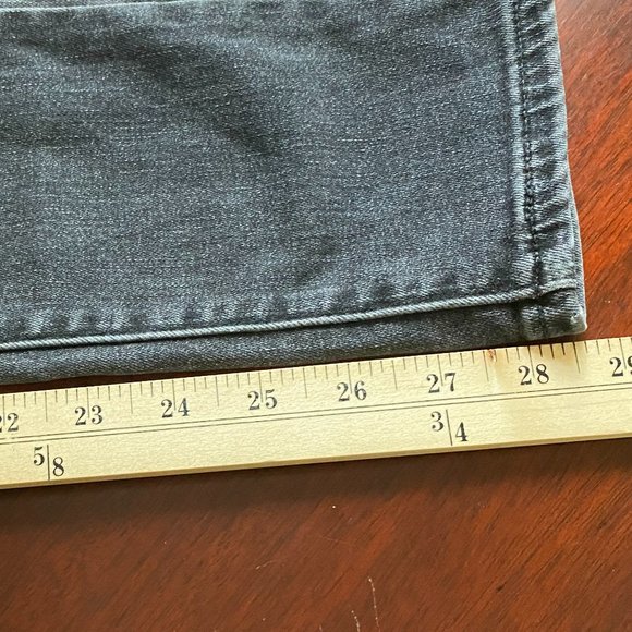 Levis Womens 721 High Rise Skinny Jeans Size 28 Black Distressed Grunge Goth - Picture 10 of 12